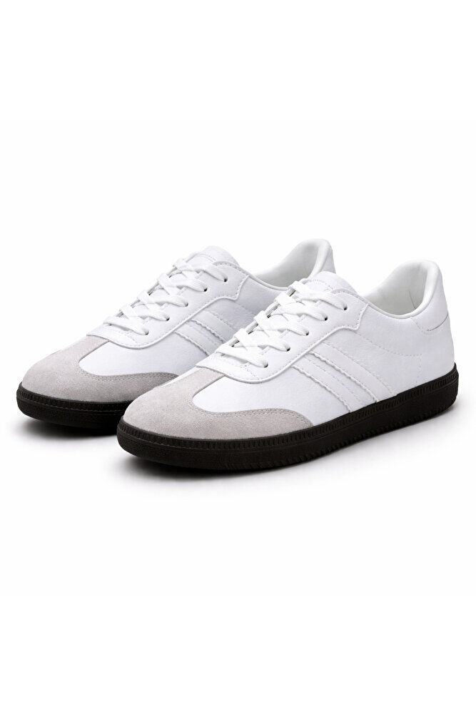 retro sneaker spor ayakkabı kadın günlükB75806 Renkli Rahat Hafif Günlük Yürüyüş Ayakkabısı Beyaz - 39